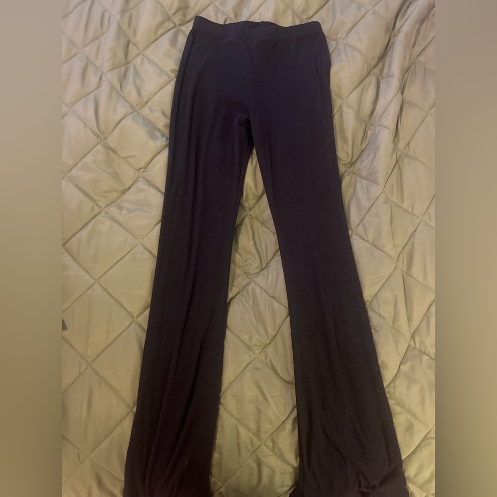 Black Flare Leggings- like new.